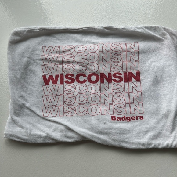 WISCONSIN tube top. University of Wisconsin Madison game day tube top - Picture 1 of 3